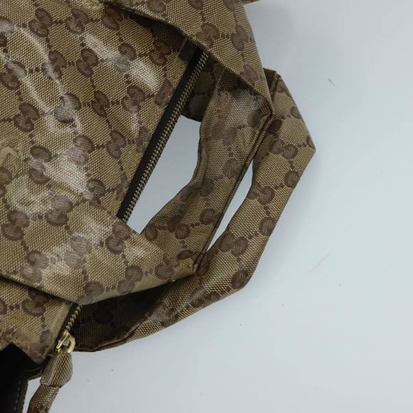 GUCCI GG Crystal Hand Bag Beige Gold 197020 Auth hk1740 - Picture 7 of 16